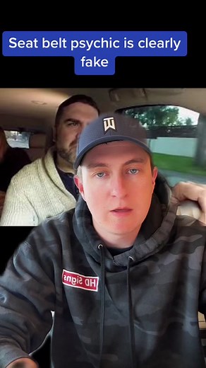 The seat belt psychic is fake #seatbeltpsychic #thomasjohn | seatbelt psychic