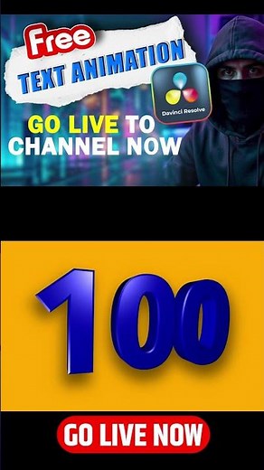 watch Live for DaVinci Resolve Free Text Animation Project File #davinciresolve #tutorial