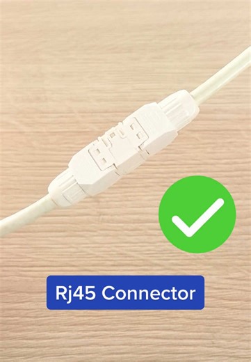 How to Easily Extend & Fix Ethernet Cables with a RJ45 Connector the internet plug #Ethernet#CableFix#DIYTech#TechHack #cabling