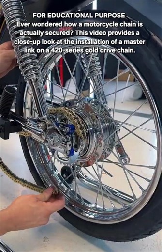 The Mechanics of Motion: Installing a Master Link on a Final Drive Chain ⚙️📖