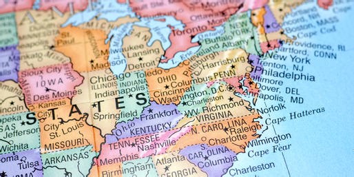 Can You Guess States EAST Of The Mississippi On A Blank Map?