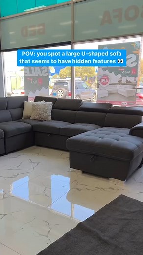 4.2K views · 27 reactions | From a U-shaped sofa to a large multifunctional sofa bed  Our Capri V sofa bed is perfect for relaxing with your family and friends or watching your favourite shows in maximum comfort at home  Check it out in our store and grab yours today! | Jack's Furniture - New & Used | Facebook