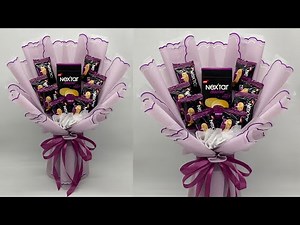 DIY | How to Make a Nextar Snack Bouquet Easy and Simple | Low budget snack bouquet without glue gun