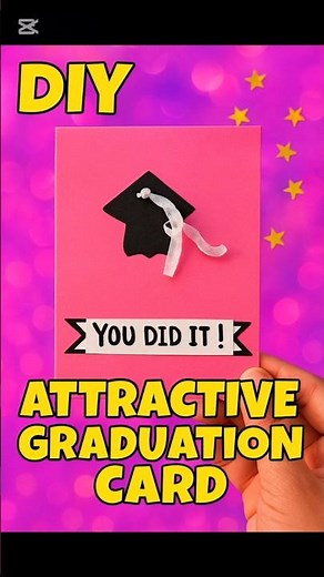 DIY Graduation Card 🎓Simple & Aesthetic ✨Affordable Material#shorts #art #diy