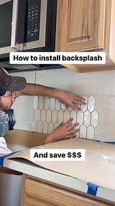 How to Install a DIY Herringbone Backsplash and save $$$. #kitchensofinstagram - - - - - #construction #homeimprovement #remodeling #maker #diyeverything #modernbuilds #herringbone #handmadetile #tileinstall #modernkitchen #newkitchen #moderndesign #interiordesign | Modern Builds