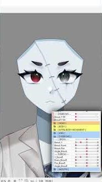 advanced live2d eye rigging #vtuber #twitch #live2dtutorial #live2d