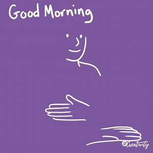 40K views · 879 reactions | Good morning  Hope today treats you kindly. ID: An animation showing the ASL sign for “good morning”: one hand moving outward from the chin for “good,” followed by the arm rising to indicate “morning.” White 58 Creativity logo on right bottom. | 58 Creativity | Facebook