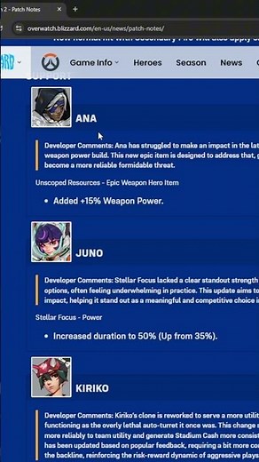 Overwatch 2 Patch Notes (7/22) - Stadium Changes pt 2 #overwatch2