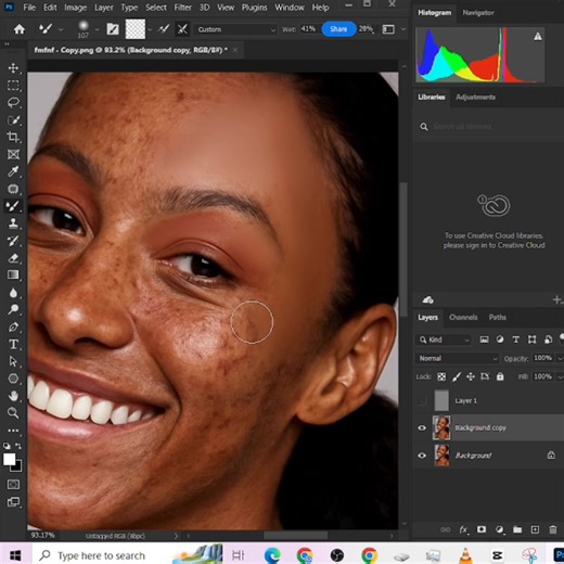 14K views · 251 reactions | Want to master photo retouching like a pro? ✨ Discover easy Photoshop techniques to smooth skin and retain natural texture — perfect for beginners! ‍ Learn how to edit portraits without losing skin details. Boost your skills today!  Watch the tutorial & transform your photos → #PhotoRetouching #PhotoshopForBeginners #SkinTextureEditing | PhotoGrafix Academy | Facebook