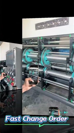 Semi Automatic 2 Color Printing Slotting Corrugated Carton Box Making Machine