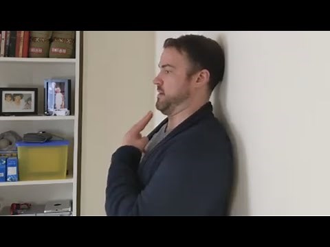 Chin Tuck on Wall - Deep Neck Flexor (DNF) Training