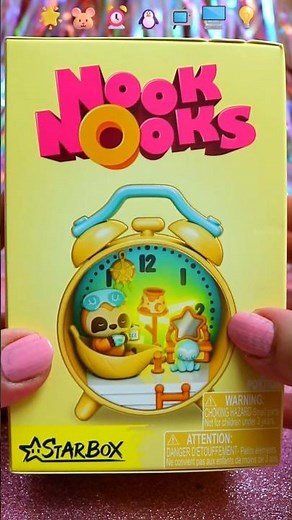 ASMR UNBOXING Nook Nooks Blind Box Review ❤️#shorts #asmr #nooknooks #trending #cute #viral #fyp