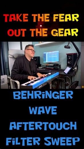 Behringer Wave aftertouch filter sweep #behringer #ppgwave #synth #musicproducer #music