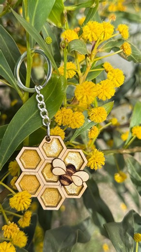 Bee Key Ring - Etsy