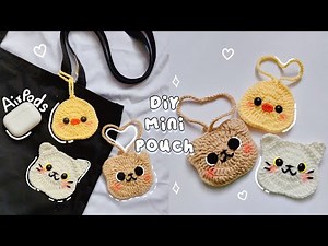 ♡ Crochet Mini Pouch Tutorial | for small essentials♡