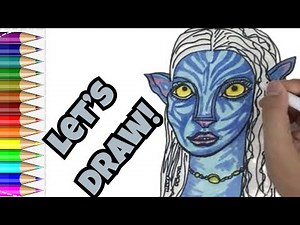How to Draw Neytiri from Avatar 🌌 | Stunning Step-by-Step Drawing Tutorial for Fans!