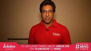 195K views · 4.9K shares | Let's hear what Wasim Akram has to say about Pak Vs Ind Match ! | Jubilee Life Insurance Company Limited | Facebook