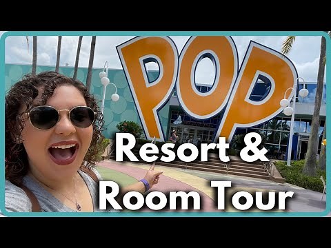 Disney's Pop Century Resort Full Resort & Room Tour (Updated Rooms 2024)