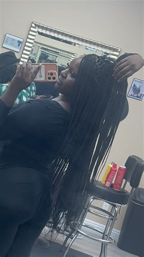 First time ever getting my hair done professionally. I was honestly really scared due to me Never letting anyone besides my mother or myself touch my hair. But the more I get older, the more I realize getting your hair done is a huge form of self-care and it’s really important to know as a black woman you don’t always have to do it yourself. . . . Now another thing that I always struggled with has always been my edges . Now this is something I don’t necessarily like to talk about on social media