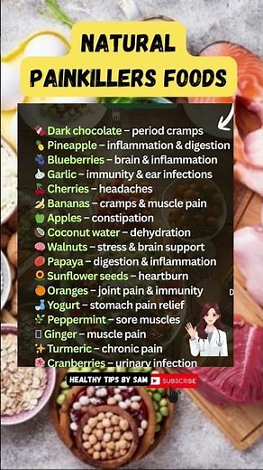 Natural painkillers foods works better than medicine