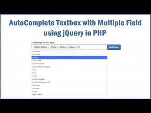 Ajax Autocomplete Textbox with Multiple Selection in PHP