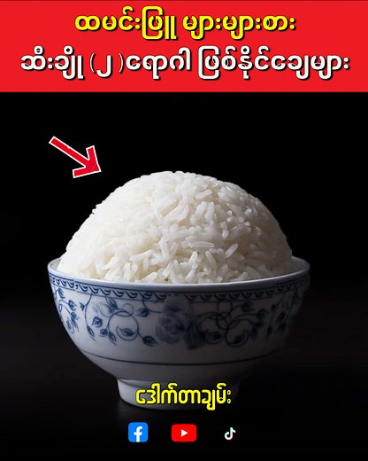 **ထမင်းဖြူများများစားရင် ဆီးချို (၂) ဖြစ်နိုင်ချေများမယ်** #ဒေါက်တာချမ်း #ကျန်းမာရေးဗဟုသုတ #foryou #healthhacks #healthtips #doctorchan #foryoupageシ #foryoupagereels | Doctor Chan