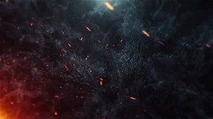 Cinematic fire and smoke Background