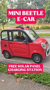 1.3M views · 11K reactions | MINI BEETLE E-CAR ✅with FREE SOLAR PANEL charging Station CALL me Now for more discount:Rose 09265940607 | Jd Super Ebike, Novaliches, Quezon City | Facebook