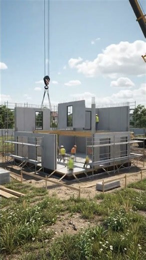 Amazing Modular House Construction Watch an Empty Land Transform Into a Beautiful Modern Dream Home