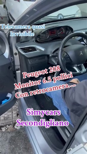 Istallazione monitor per retrocamera montaggio gratuito e istallazione retrocamera quasi invisibile#alfamito #noleggio #fiat500 #android #simycarssecondigliano
