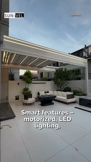 Fabric Pergola - Retractable Roof