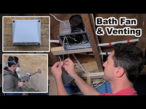 How To Install A Bathroom Fan And Exhaust ? (Breeze Easy Costco brand)