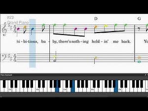 Shawn Mendes ‒ There's Nothing Holding Me Back - Easy piano tutorials with sheet music