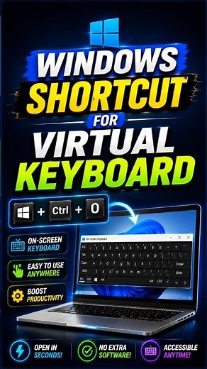 Windows shortcut for the virtual keyboard