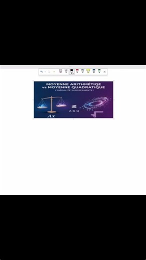 Moyenne arithmétique Moyenne quadratique