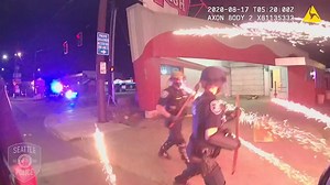 Seattle rioters caught on camera trying to trap police in East Precinct, set it on fire
