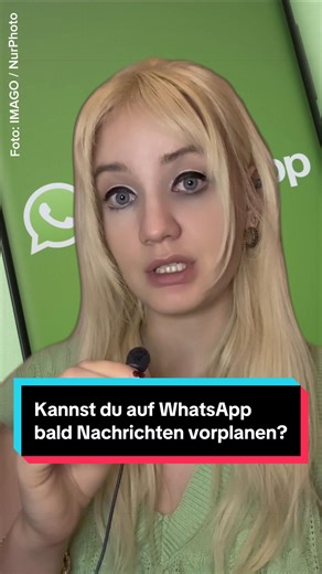 Das Portal WABetaInfo hat ein neues WhatsApp-Feature entdeckt. Es bietet dir die Möglichkeit, Nachrichten im Voraus zu planen. Dabei können User vor dem Versenden einer Textnachricht auswählen, ob sie diese sofort abschicken oder damit lieber noch warten wollen. Noch befindet sich die Funktion aber in der Entwicklung. Mehr News zu #Tech und Science findest du auf futurezone.de #whatsapp #wnatsappupdate #whatsappchat #whatsappnachrichten