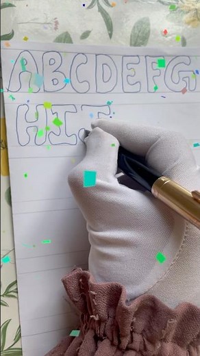 Simple A–Z Bubble Font for Posters & School Projects | Hand Lettering #HandLettering #alphabets