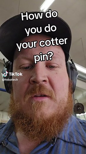 how do you install your cotter pin? #carsoftiktok #mechanicsoftiktok #cotterpin #tobatech #toolsinaction