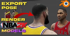 Export and RIG NBA 2K CHARACTERS in 15 minutes - Blender Tutorial by JMO