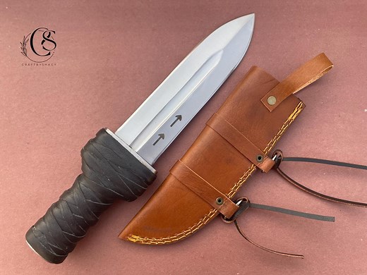 Anime Vinland Saga Thorfinn Dagger Knife, Custom Gift Handmade High Carbon Steel Anime Hunting Knife, Unique Birthday Gift for Him, Men, Son - Etsy