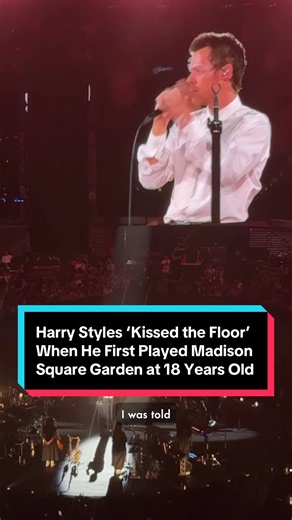 Harry Styles Madison Square Garden reaction at 18 — what he said