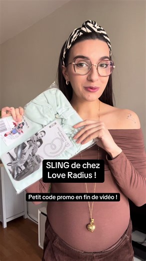 Le SLING de chez Love Radius! Code promo : meloupmaetmaternite10 #pourtoi #grossesse #babybump #mom #sling