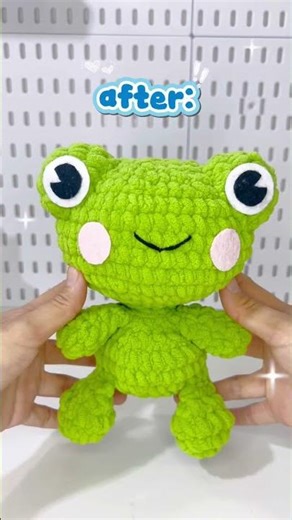 Crochet frog plushies #freepattern #crochet #crochetfrog