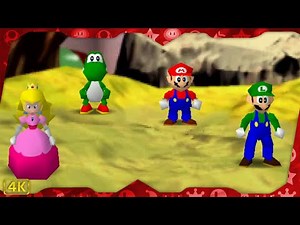 Mario Party for N64 ⁴ᴷ Wario's Battle Canyon (Peach gameplay)