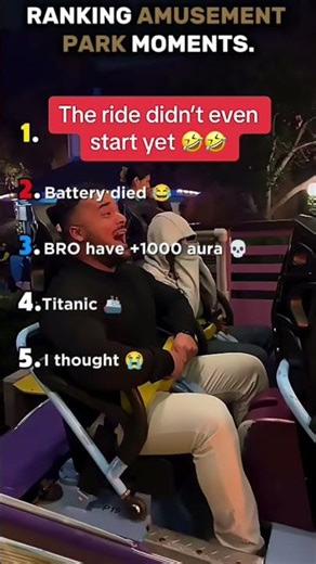 Ranking Amusement Park Moments