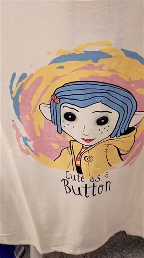 Coraline shirts with #buttons #shorts #reels #coraline #shirts #cute