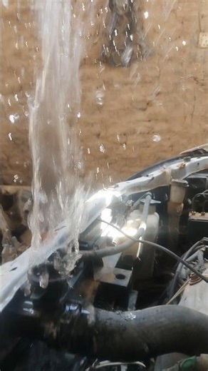 Engine Trouble: Coolant Blowout from Radiator #automobile #mechanic