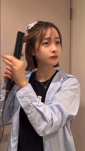 bob巻き♡ #簡単アレンジ#ボブアレンジ#ショートヘア#ショートボブ#ミニボブ#切りっぱなしボブ#くびれボブ#ボブアレンジ#メイク動画