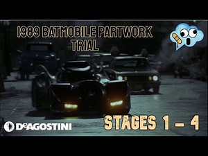 1/8 Scale Diecast 1989 Batmobile partwork model trial run from Altaya France.